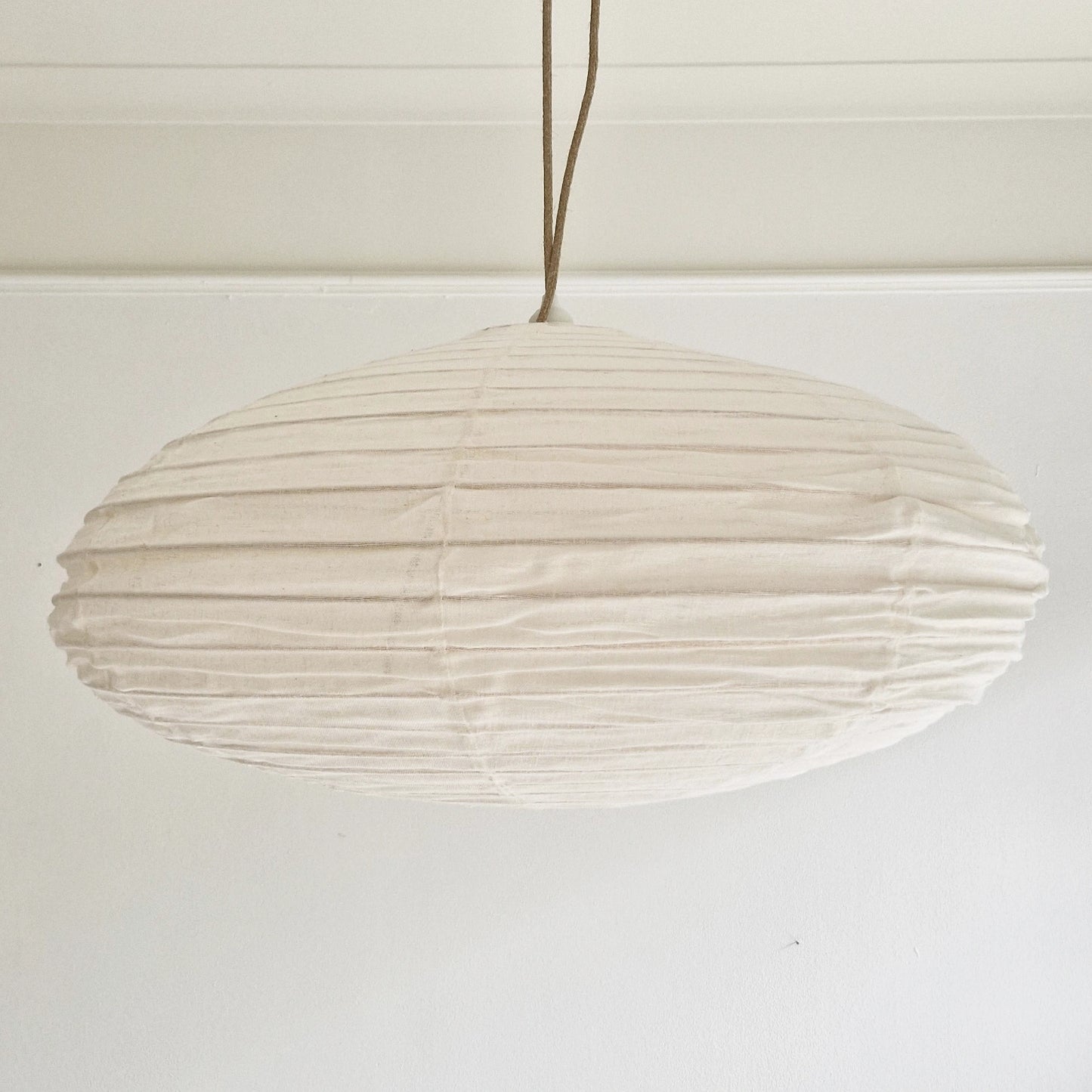 Linnen lampion lamp Ufo Off-white in diameter 80cm