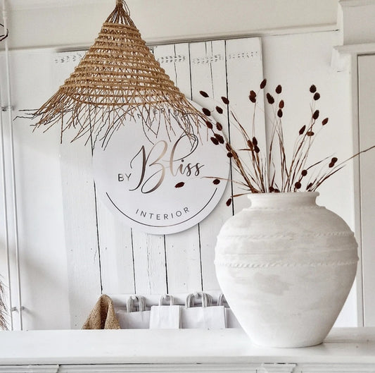 Large White Ceramic Pot