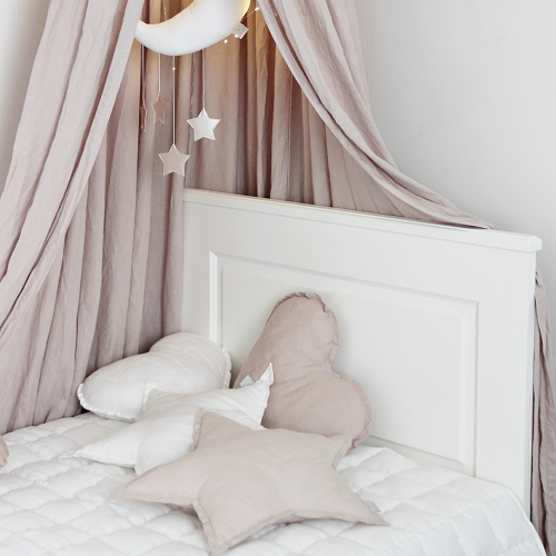 Cotton & Sweets linen star Pillow White Ø50cm