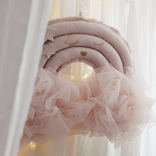 Cotton & Sweets Grace Arc-en-ciel mobile Powder Pink