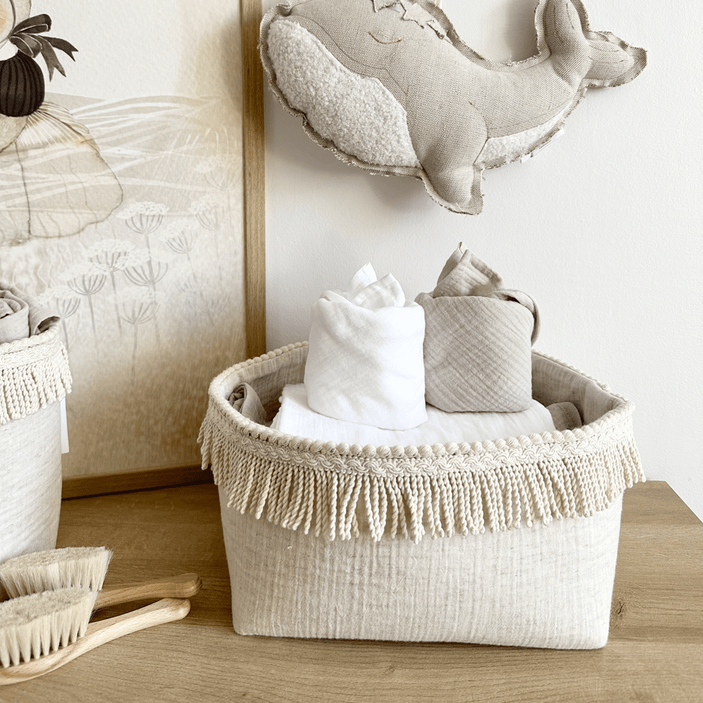 The Boho Twist Natural Care Basket Square