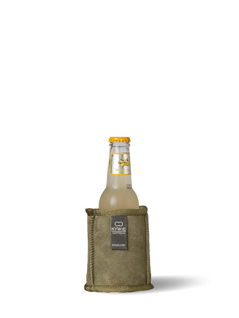 KYWIE Koozie Khaki Suede
