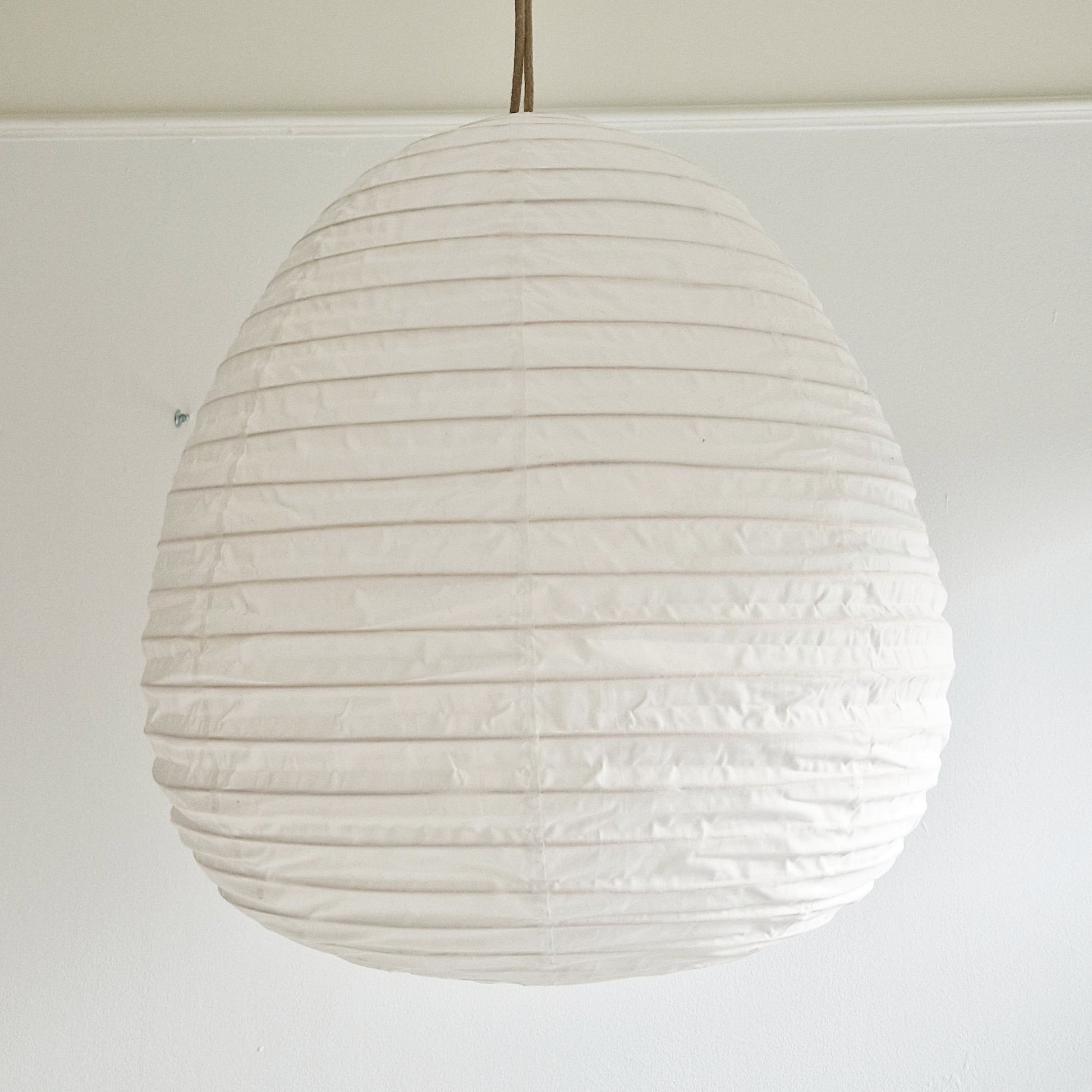lampion hanglamp wit katoen