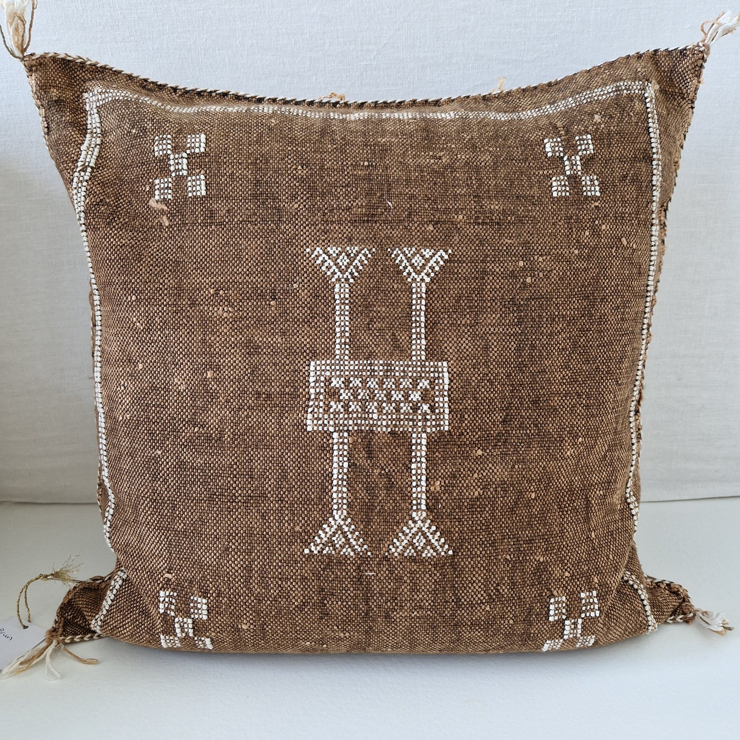 Sabra Silk cushion cover Brown