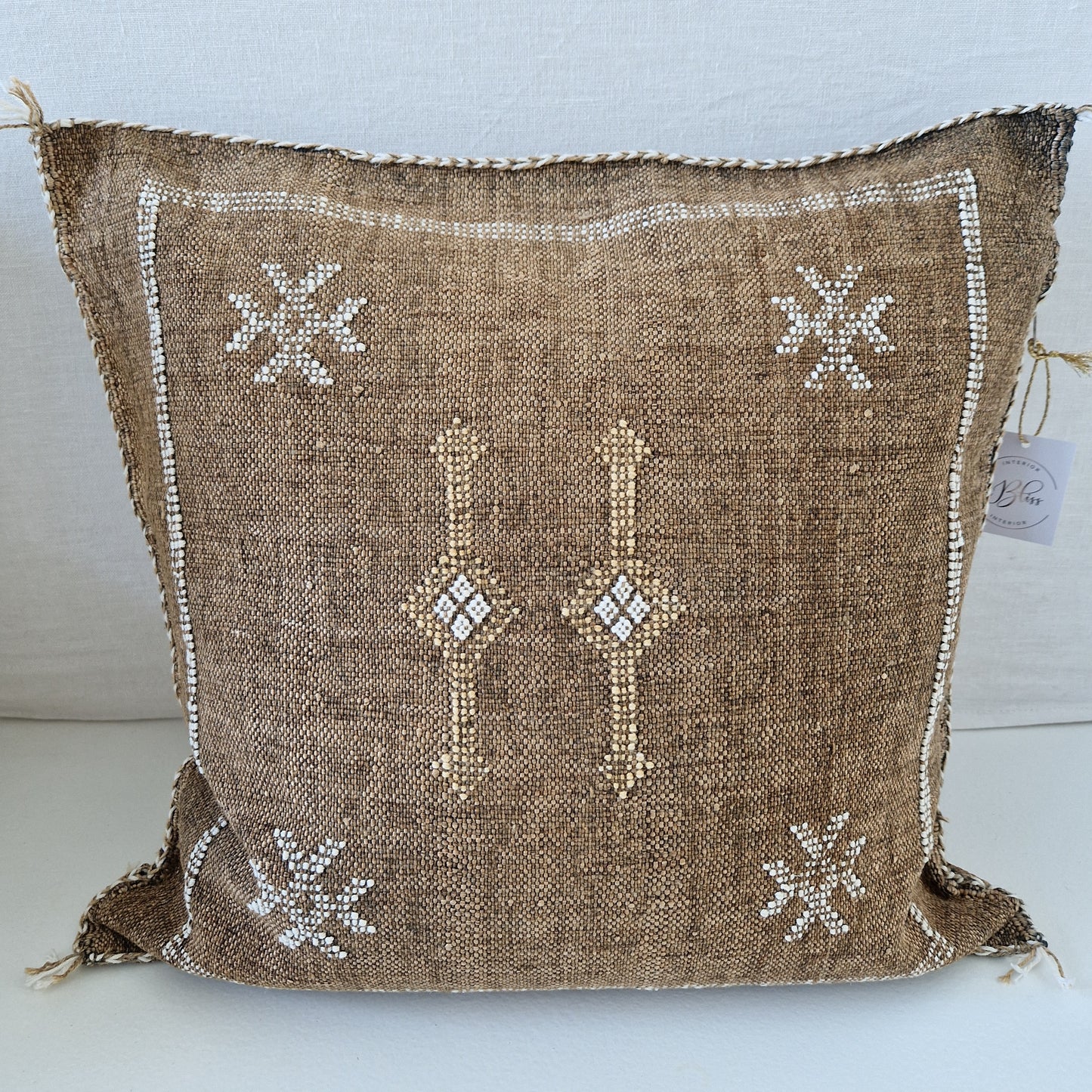 Sabra Silk cushion cover Brown