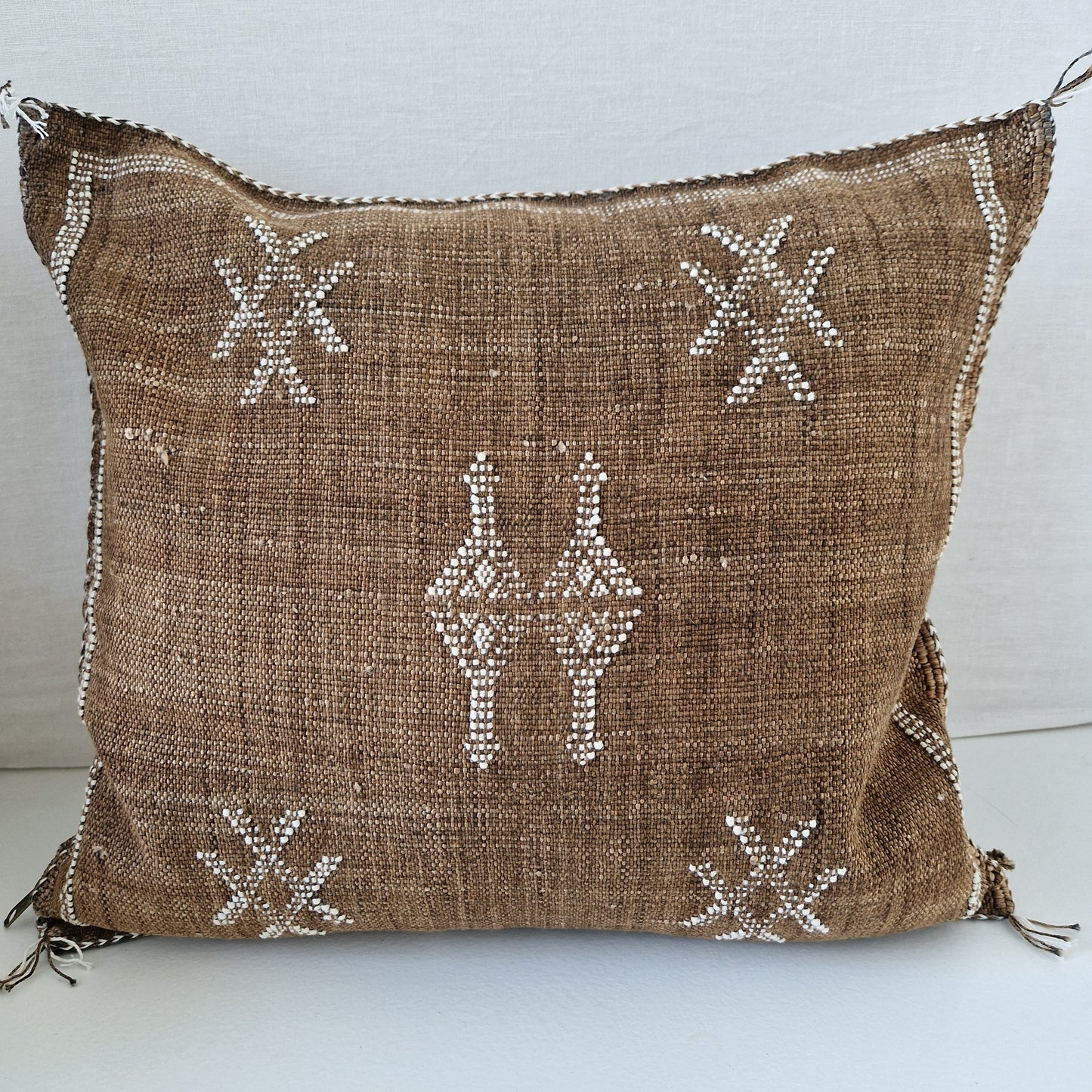 Sabra Silk cushion cover Brown