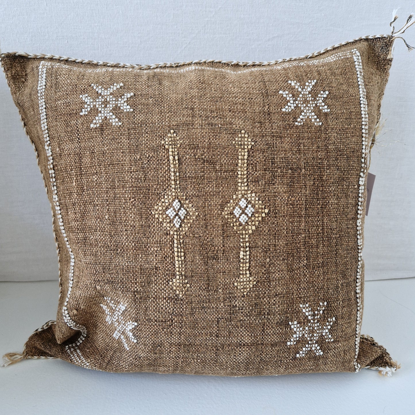 Sabra Silk cushion cover Brown