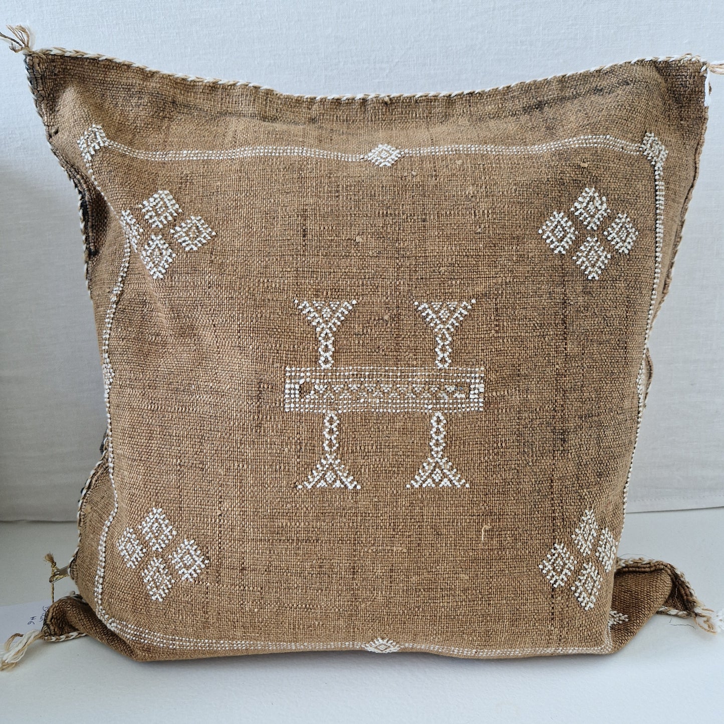 Sabra Silk cushion cover Brown