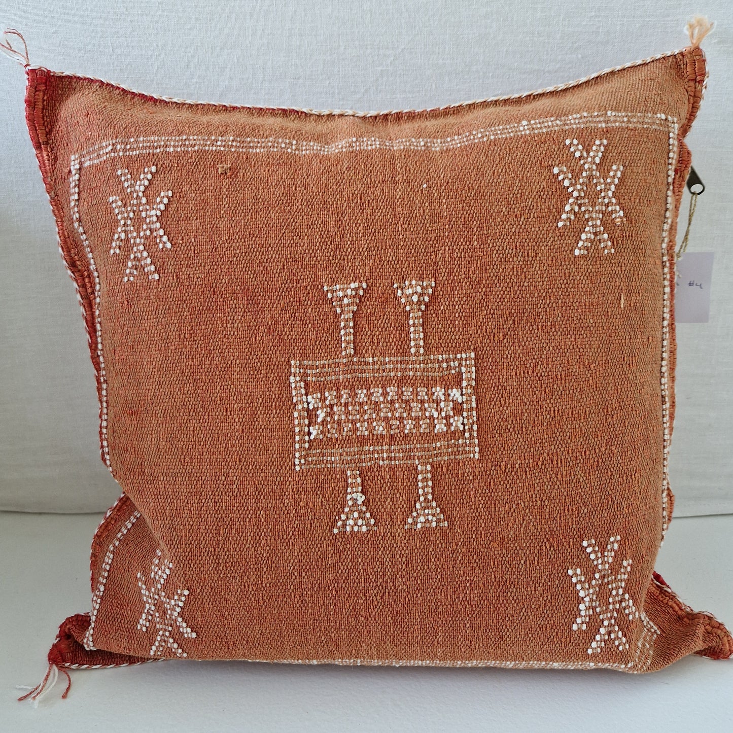 Sabra Silk cushion cover Terracotta