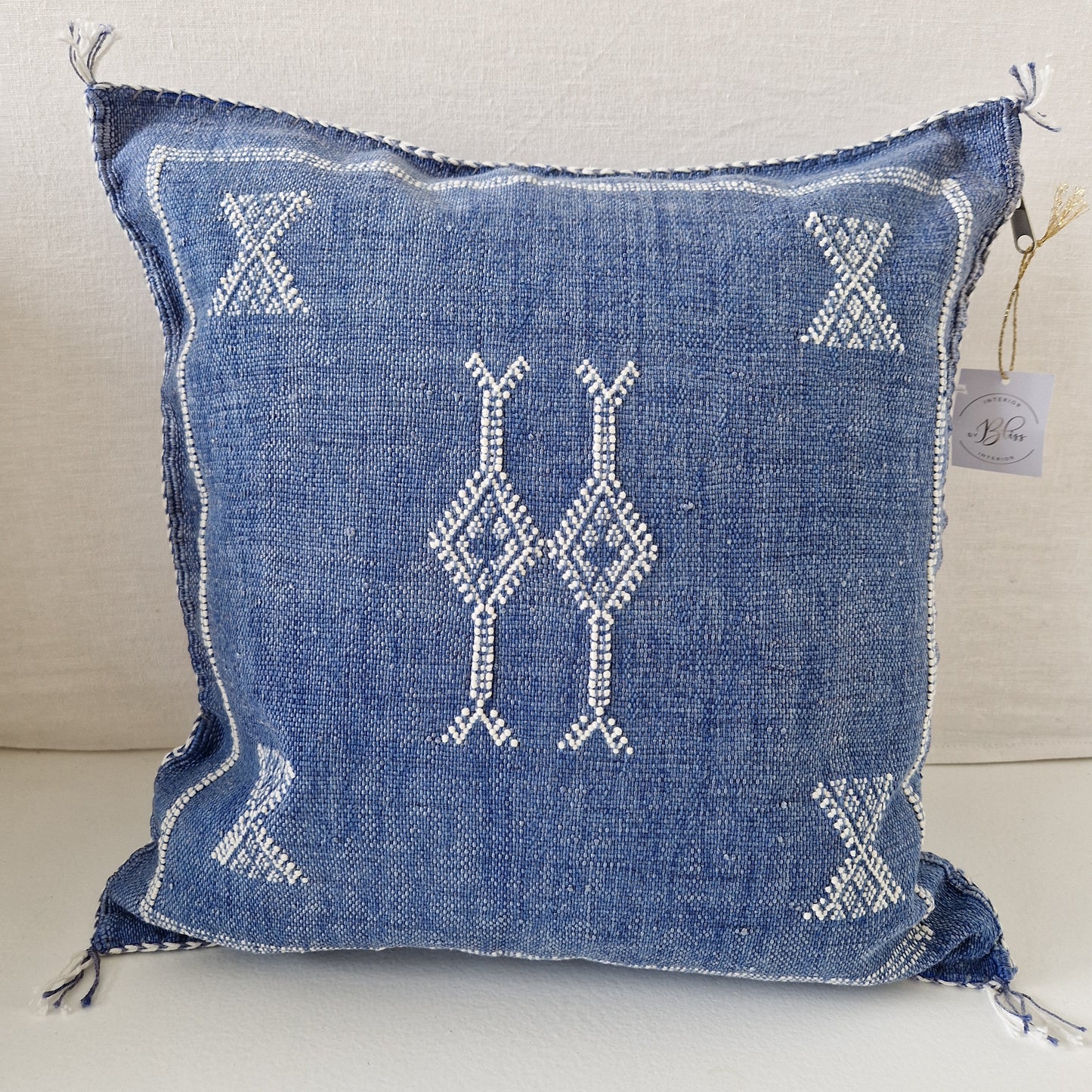 Sabra Silk cushion cover Blue