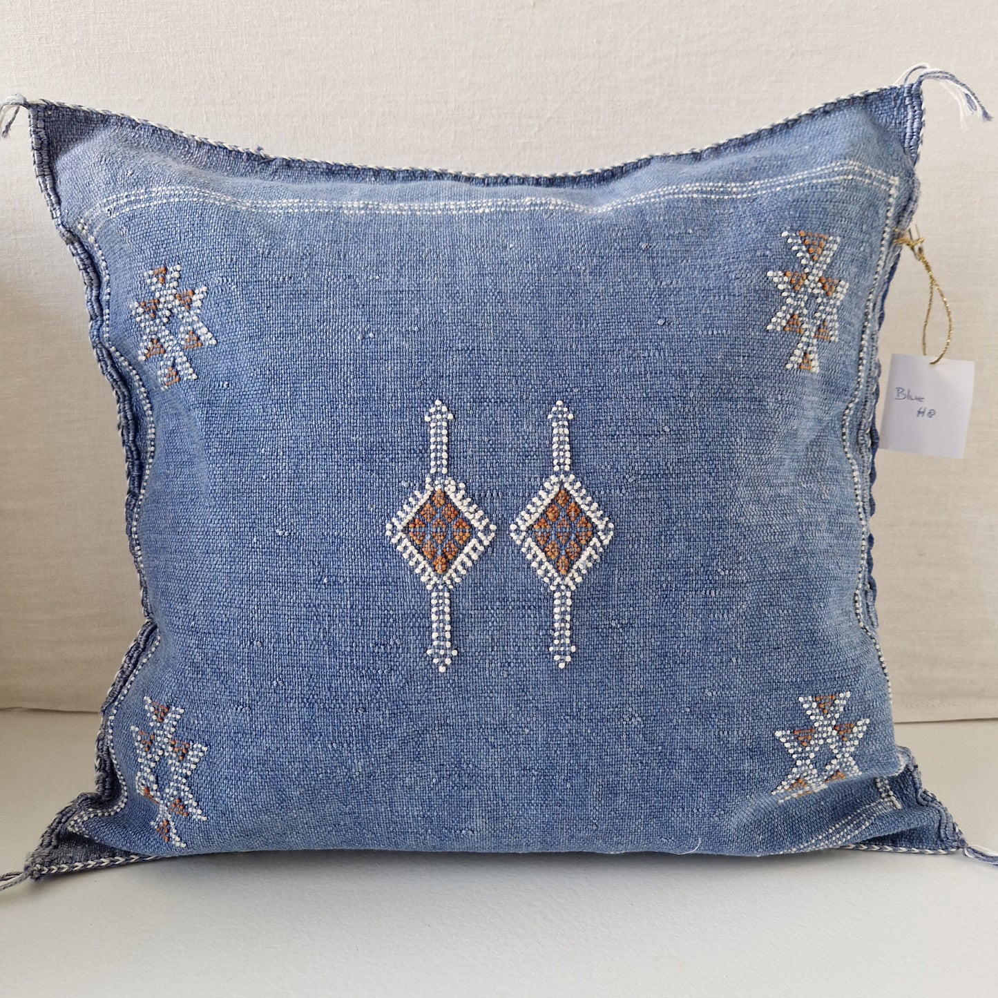 Sabra Silk cushion cover Blue
