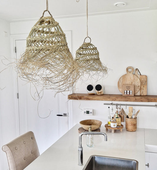 Seagrass hanging lamp