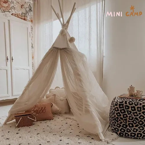 Princess Fairy Teepee Tent with Tulle