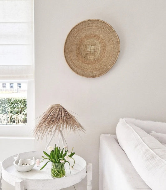 Tonga basket naturel in wit interieur