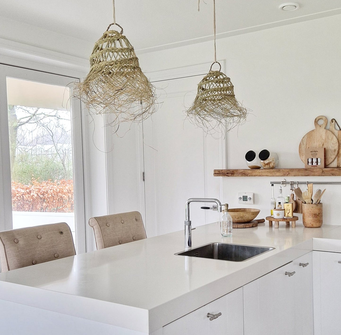Seagrass hanging lamp