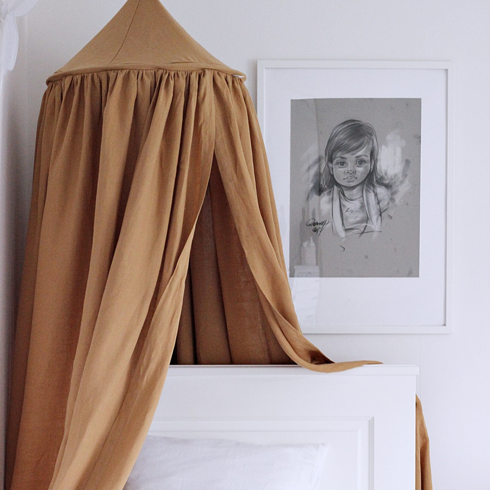 Canopy Cotton & Sweets Caramel 100% Linen