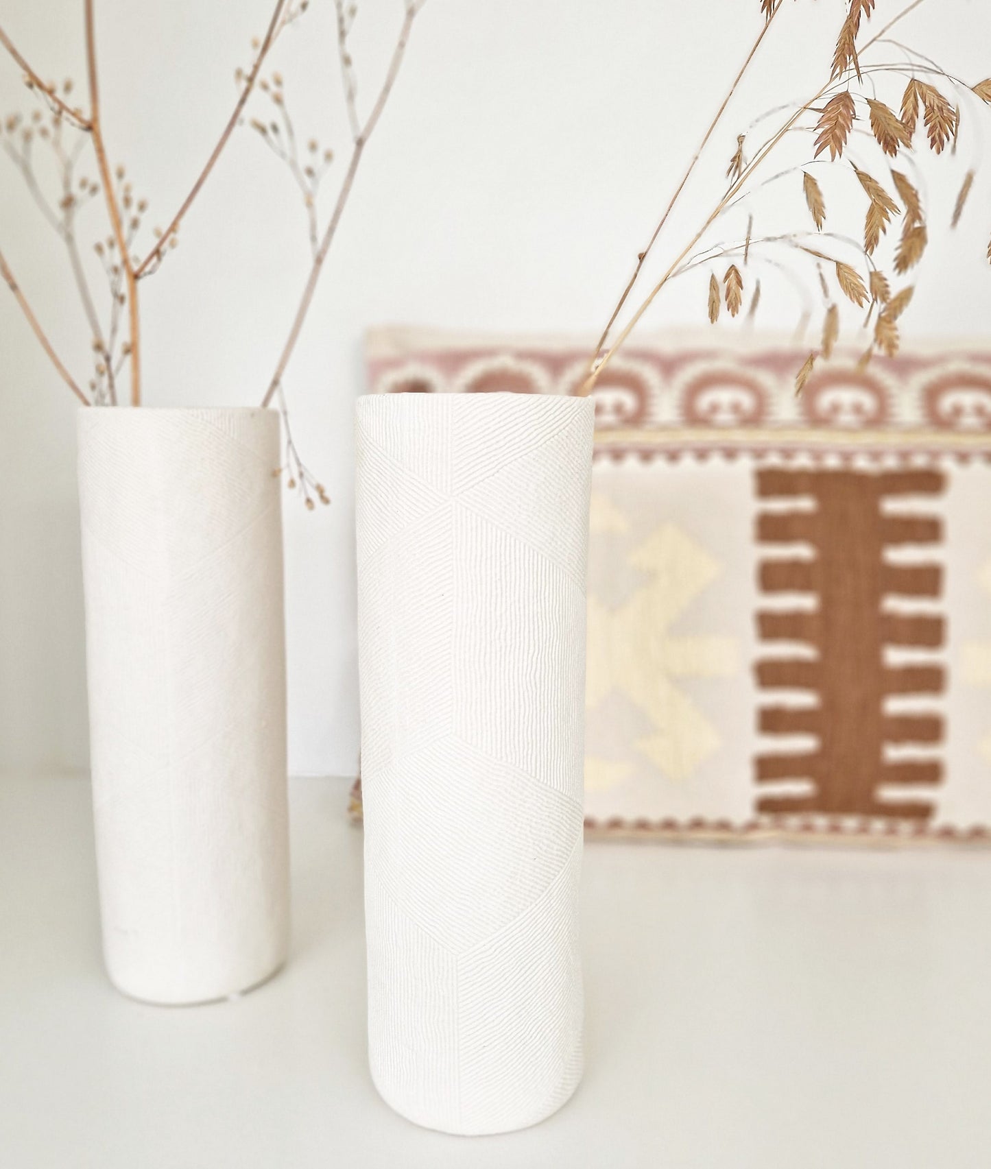 Vase porcelain Offwhite