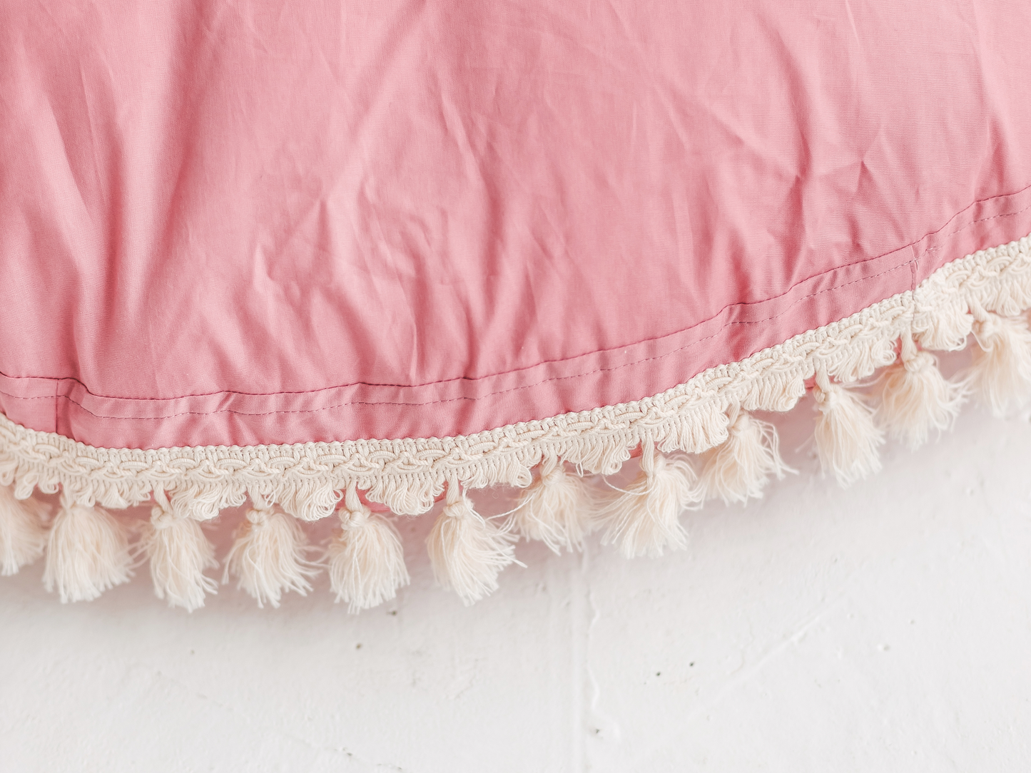 XL Boho floor cushion with tassels