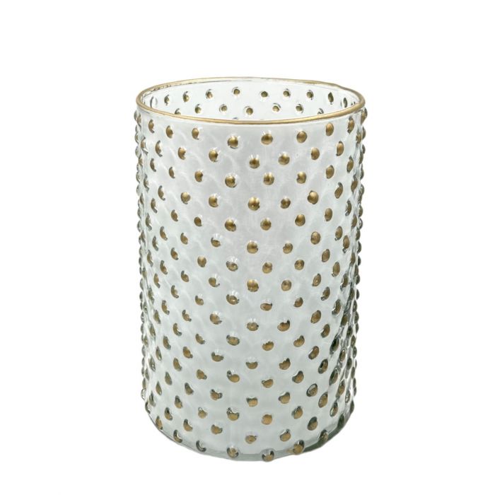 Tea light holder Golden dot 17cm