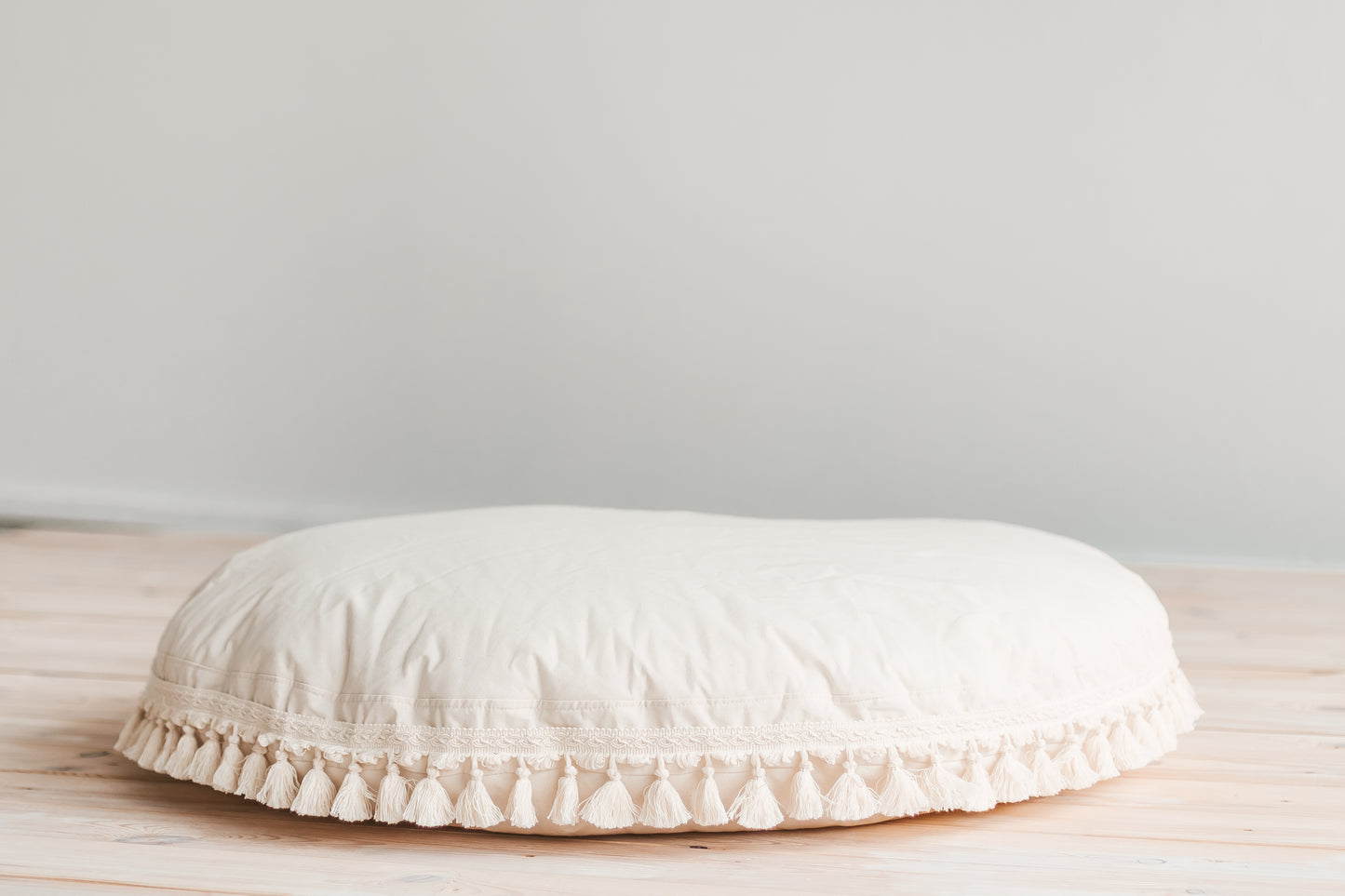 XL Boho floor cushion with tassels