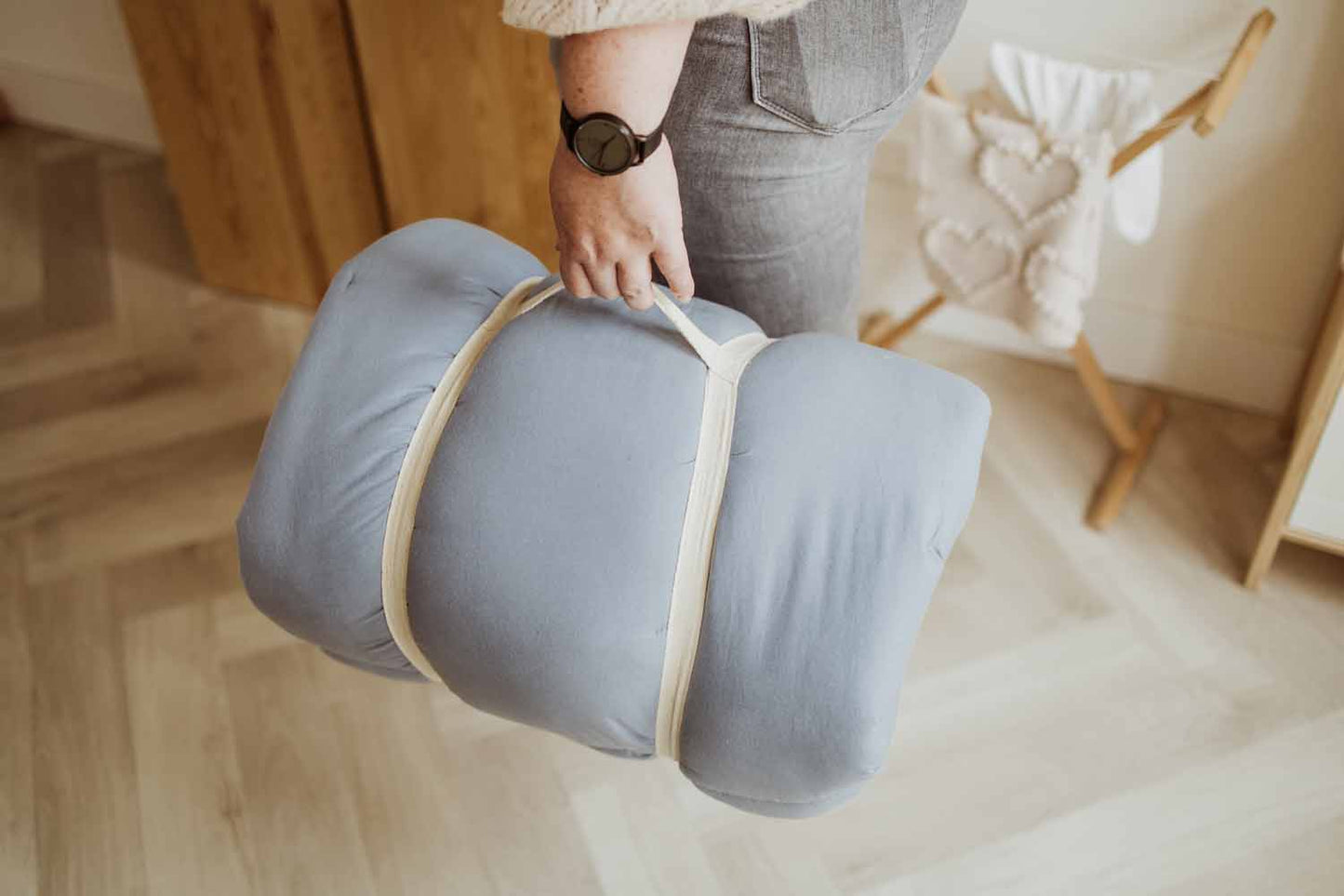 Bloom Dusty Blue Organic Babymat 3-in-1