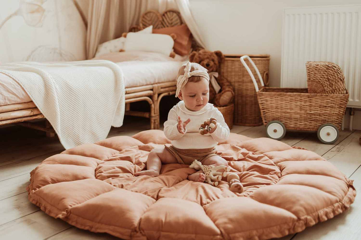 Bloom Tawny Brown Organic Babymat 3-in-1