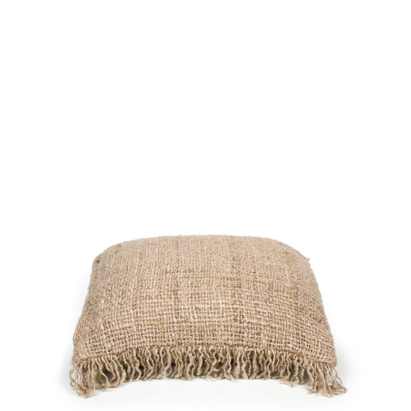Cushion cover Beige with fringes