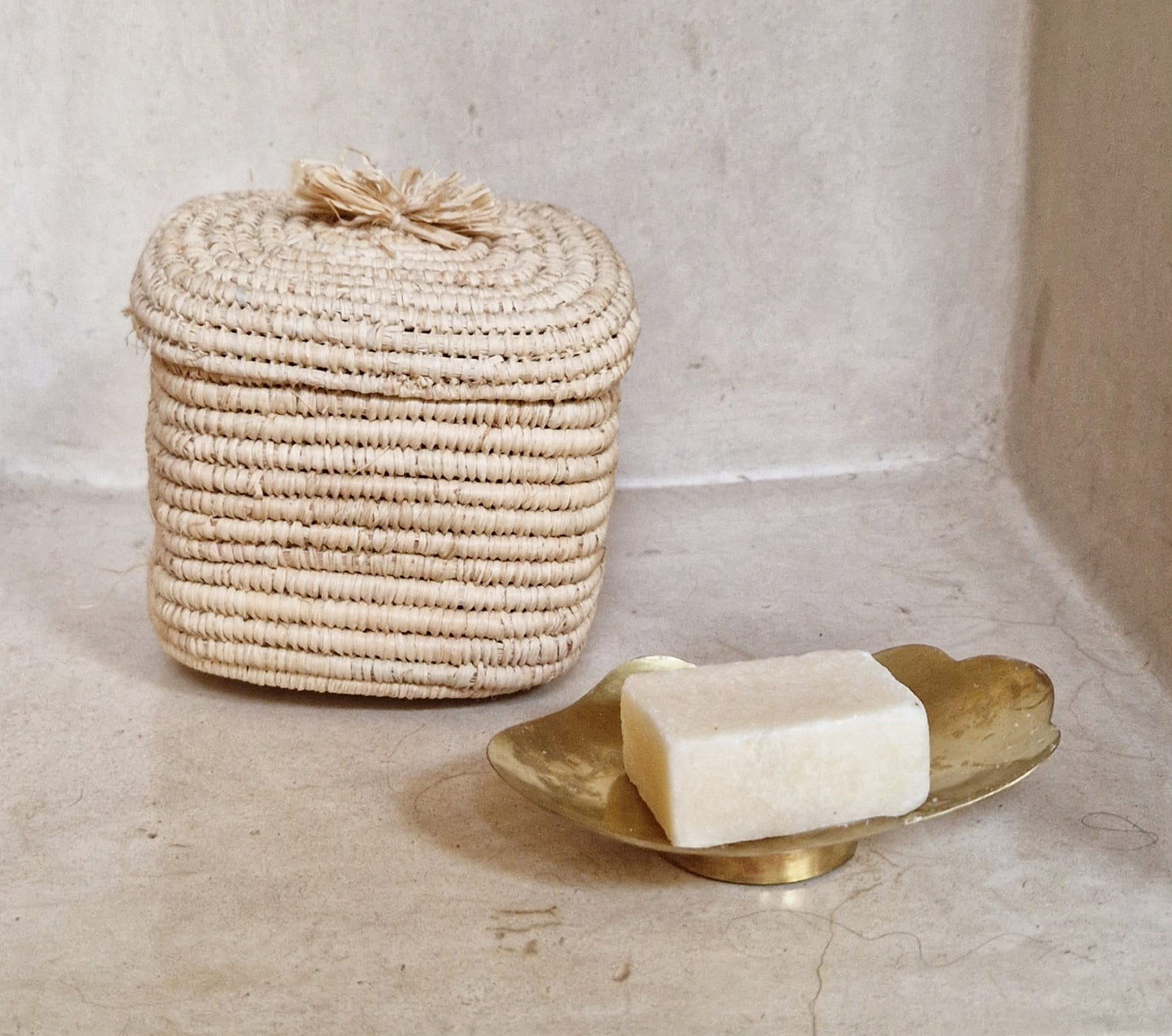 Brass bowl Hand