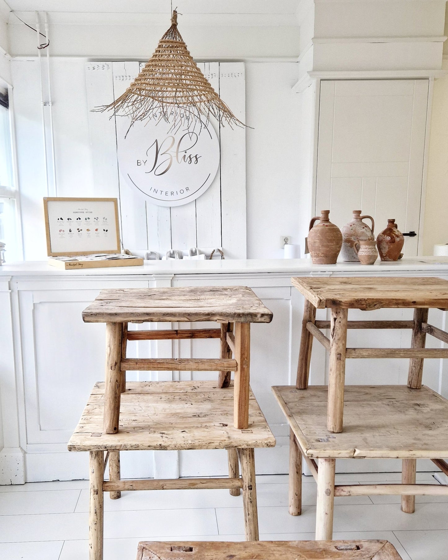 Chinese old wooden table (67x68x51,5cm)