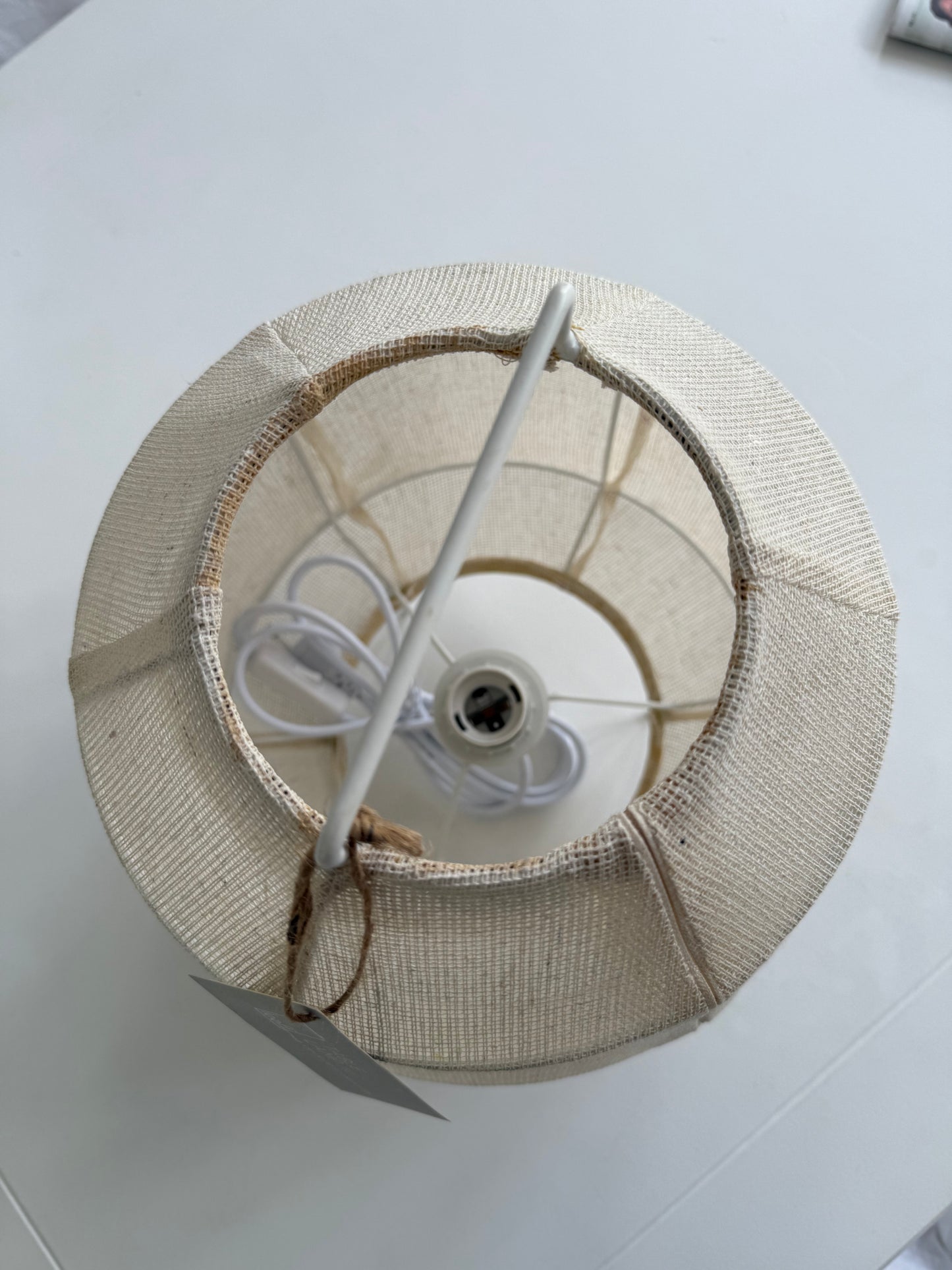 Linen table lamp Ted