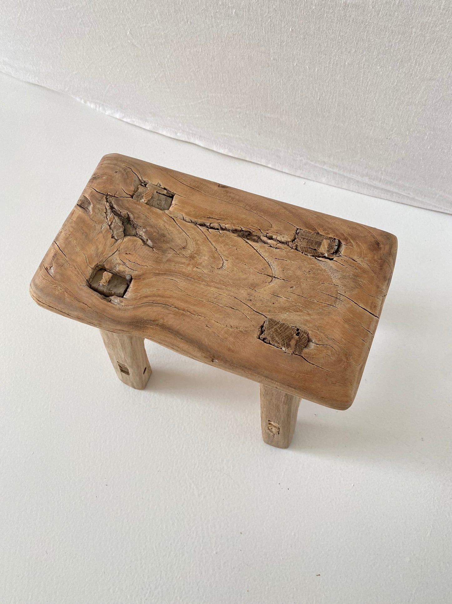 Wooden mini stool #1 28x16x22cm