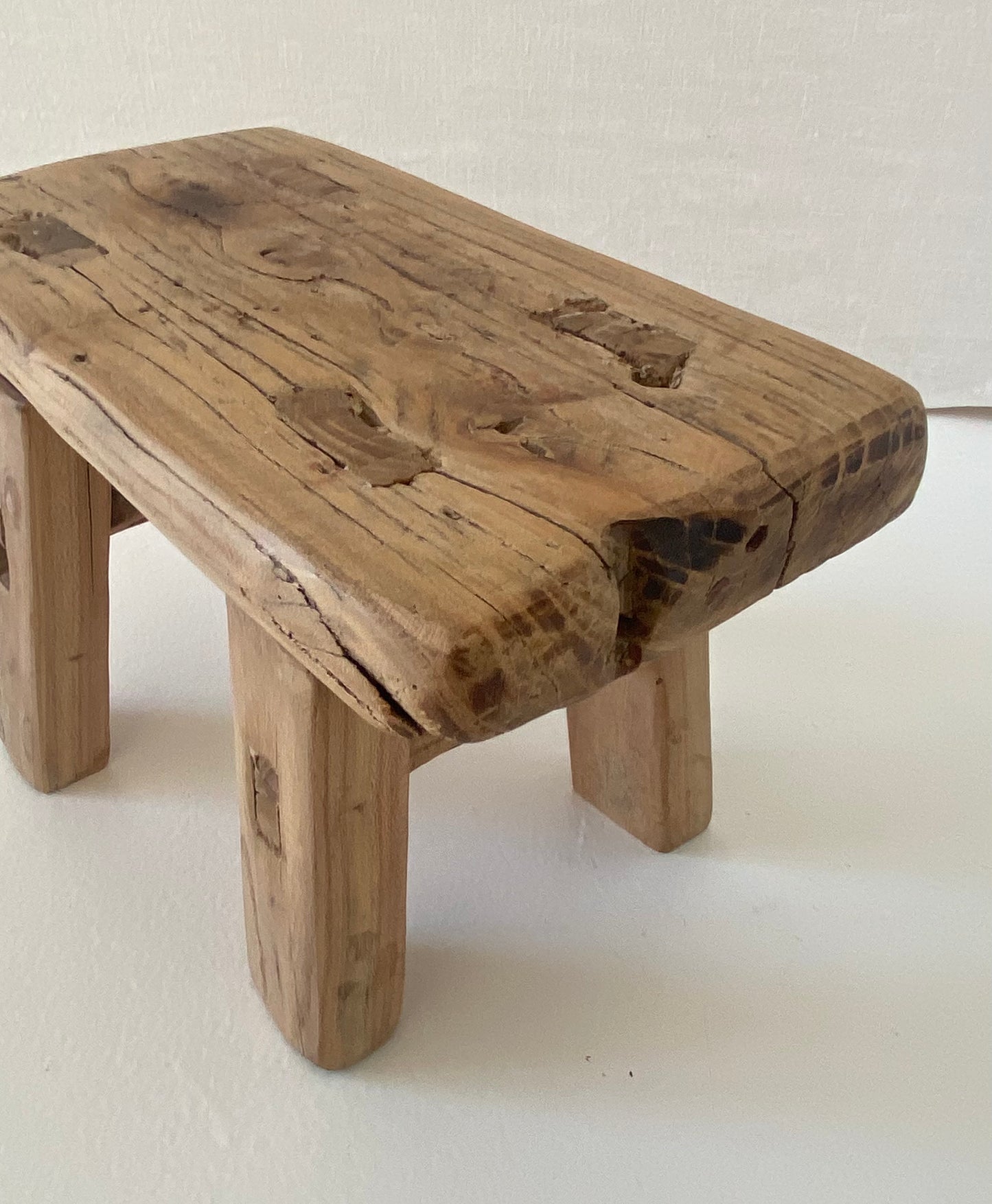 Wooden mini stool #2 26x14,5x17cm