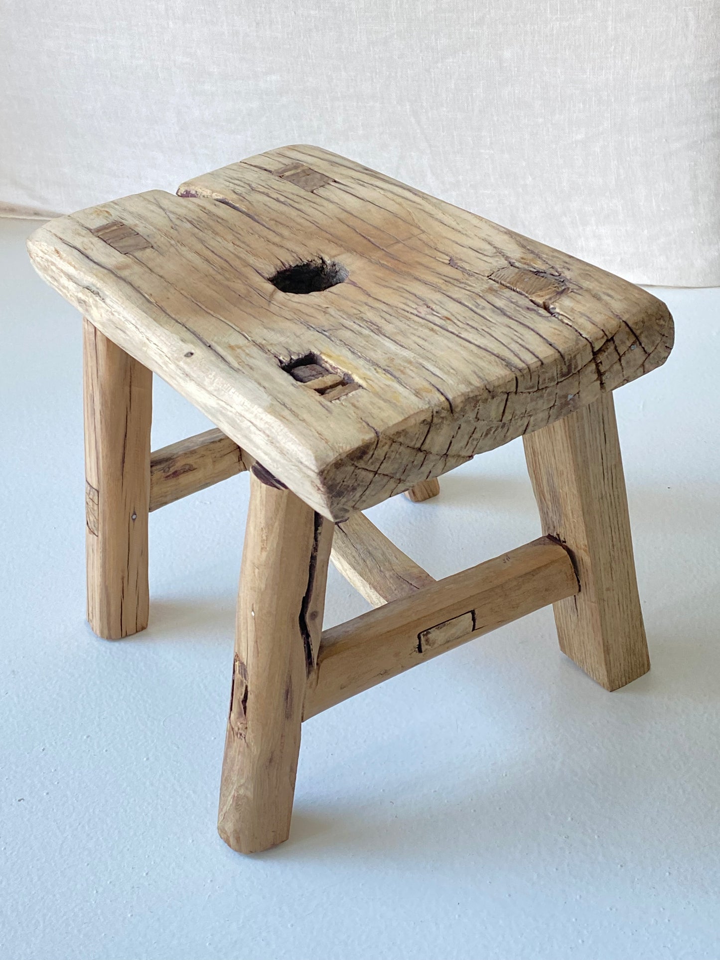 Wooden mini stool #4 26,5x16x19,5cm