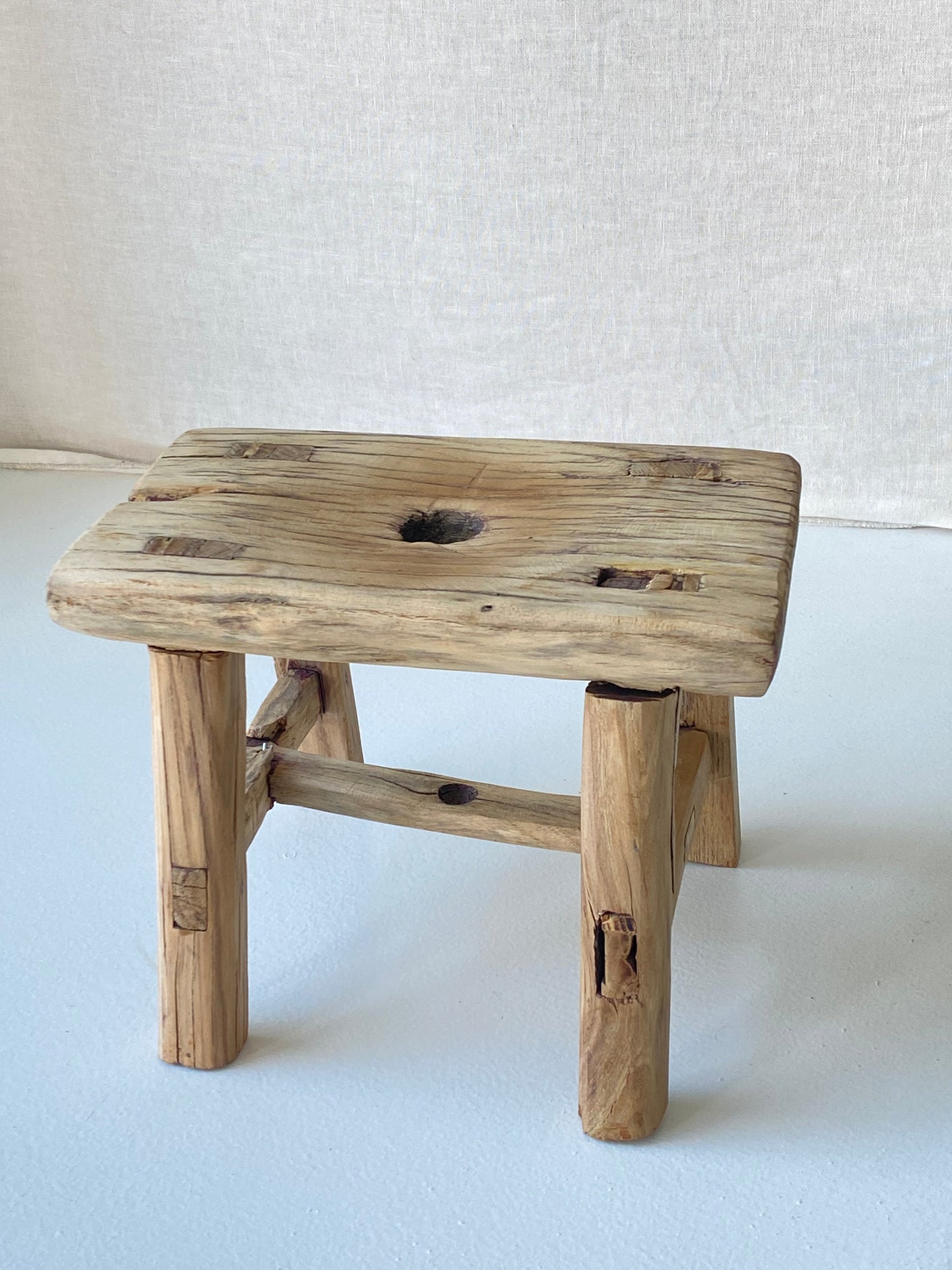 Wooden mini stool #4 26,5x16x19,5cm