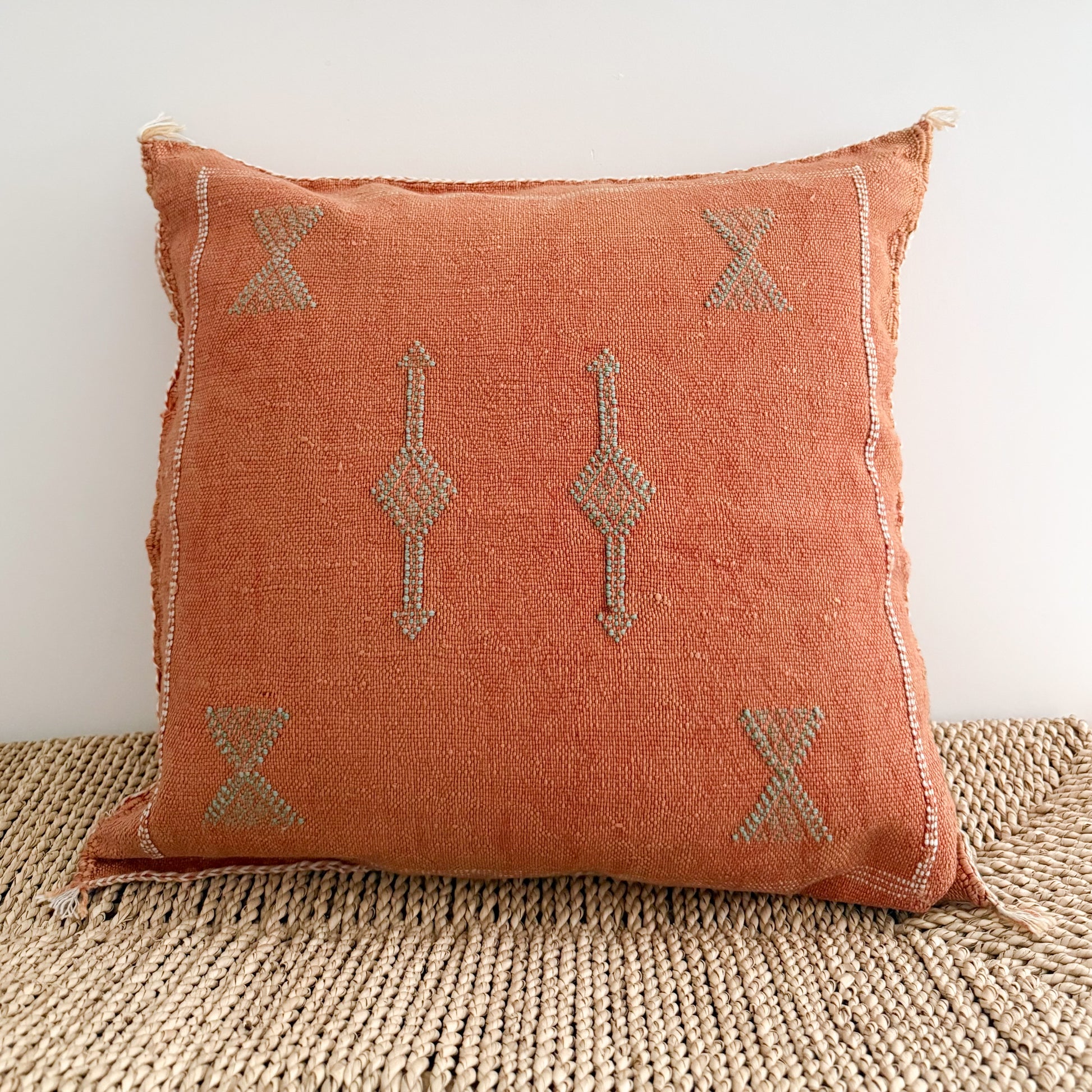 Handgeweven Marokkaanse Sabra Silk kussenhoes Desert Collection No. 01