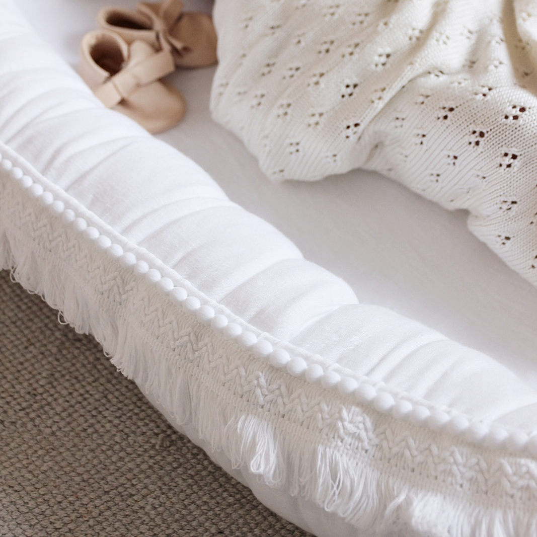 Cotton & Sweets Boho Baby Nest White