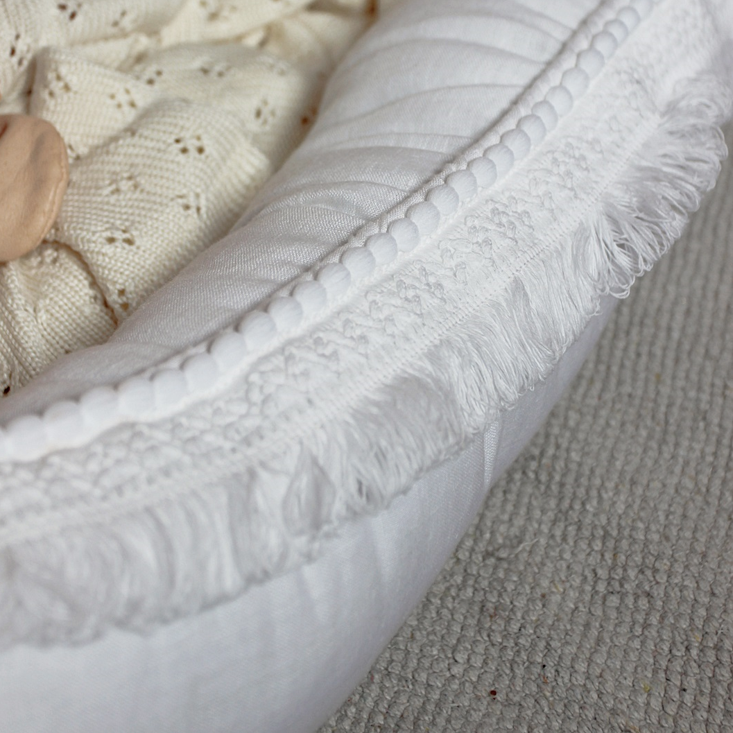 Cotton & Sweets Boho Baby Nest White