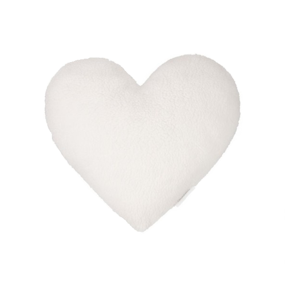 Cotton & Sweets Mini sheepskin vanilla heart pillow