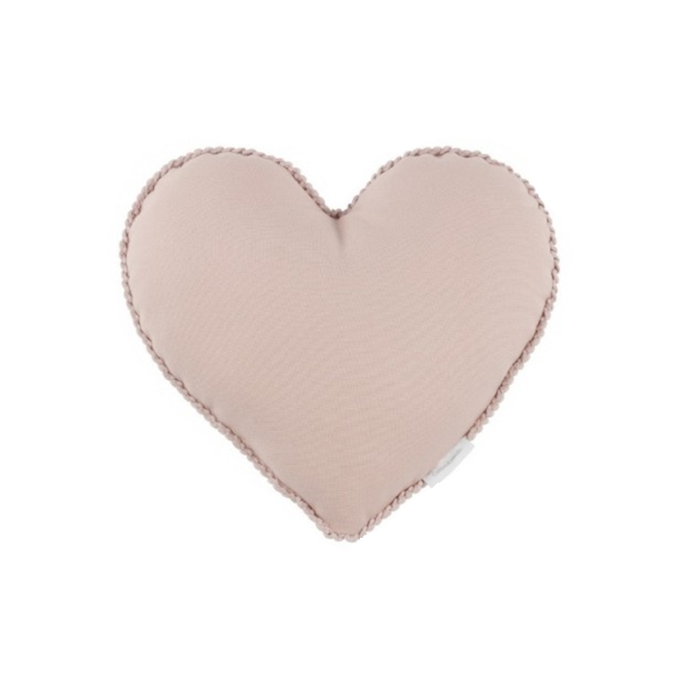 Cotton & Sweets Mini heart pillow with bubble Powder Pink