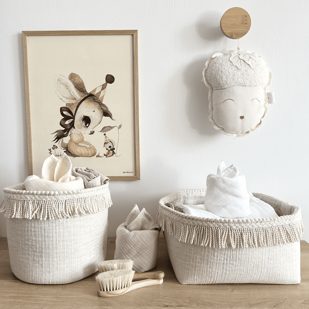 The Boho Twist Natural Care Basket Round