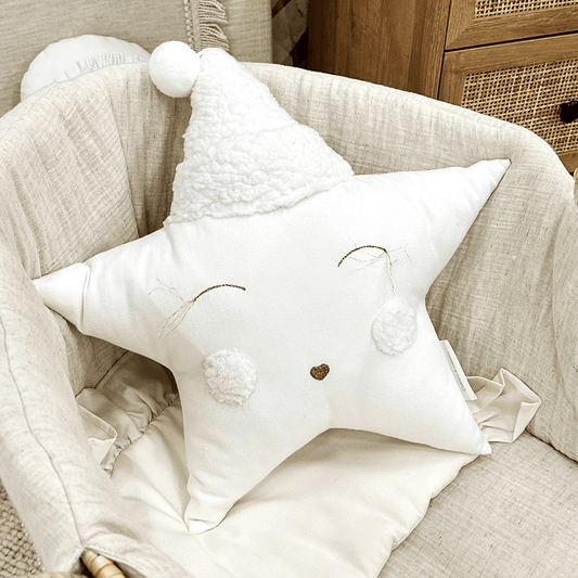 Cotton & Sweets Sleeping Star pillow White
