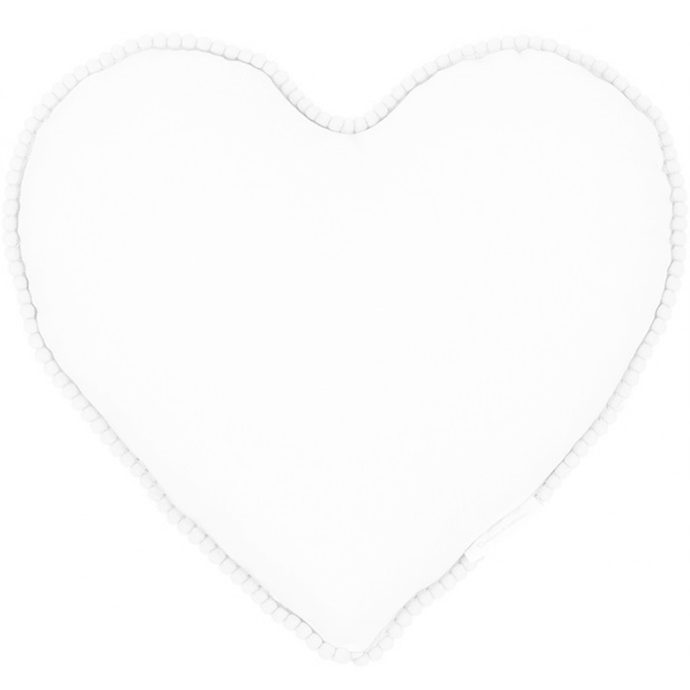 Cotton & Sweets Heart pillow with bubble White