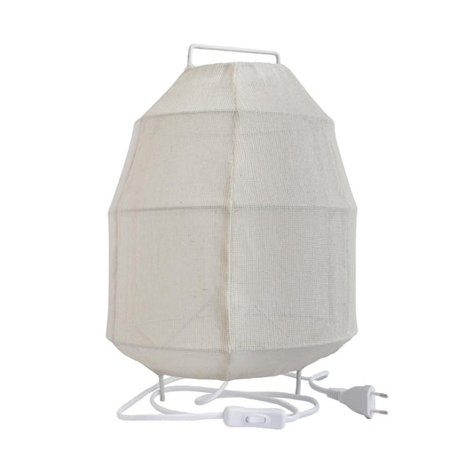 Linen table lamp Ted