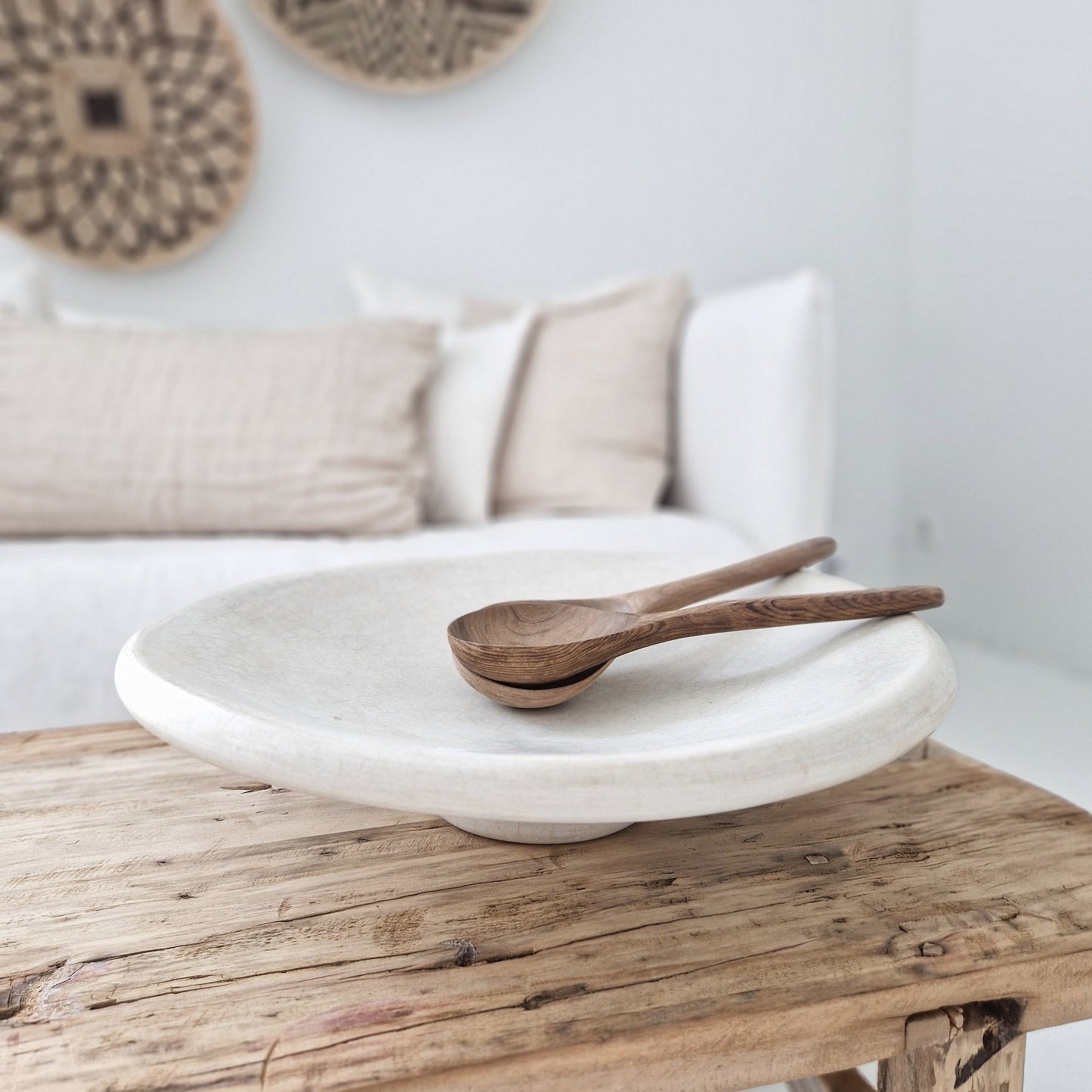 Walnut serving spoon