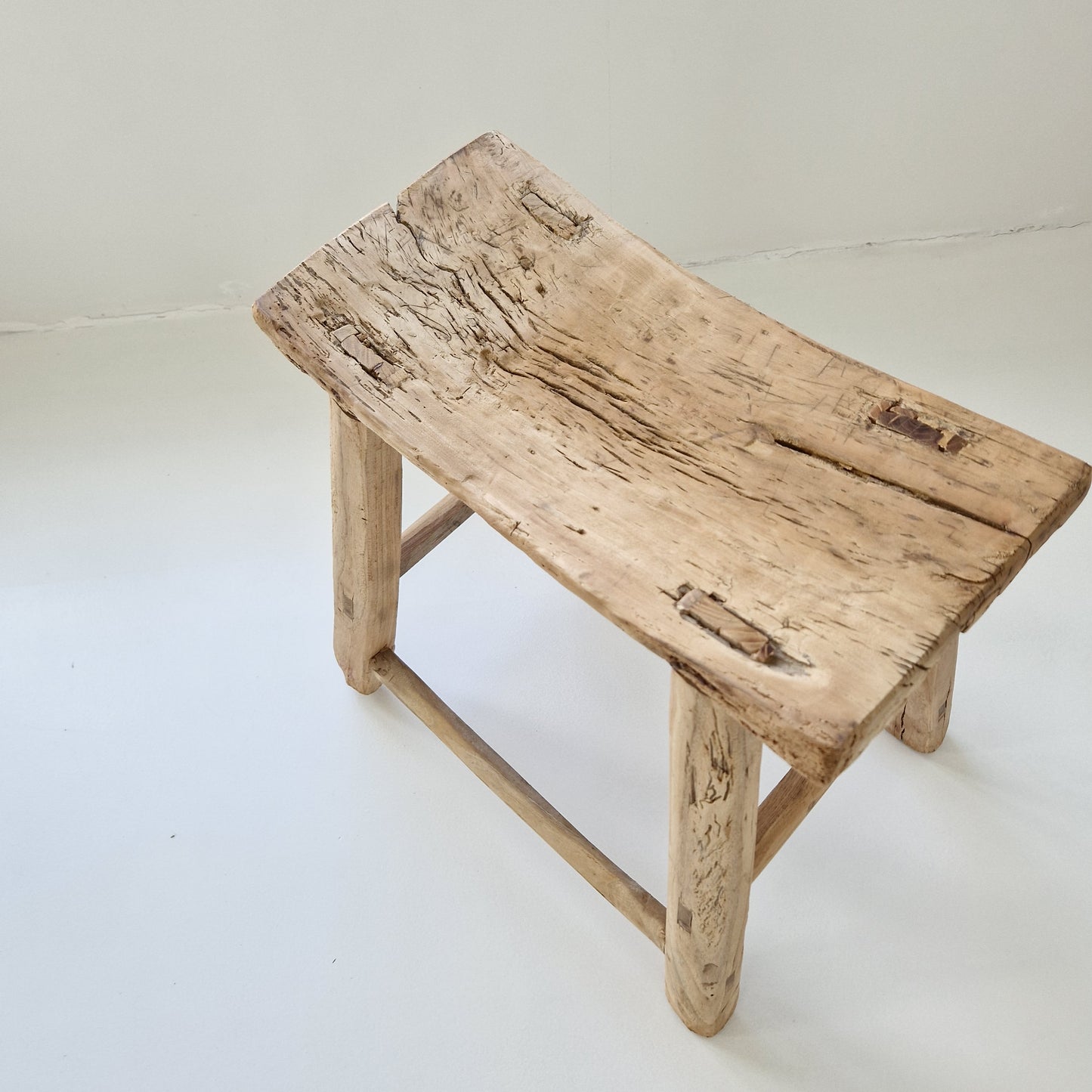 Old wooden saddle stool #8