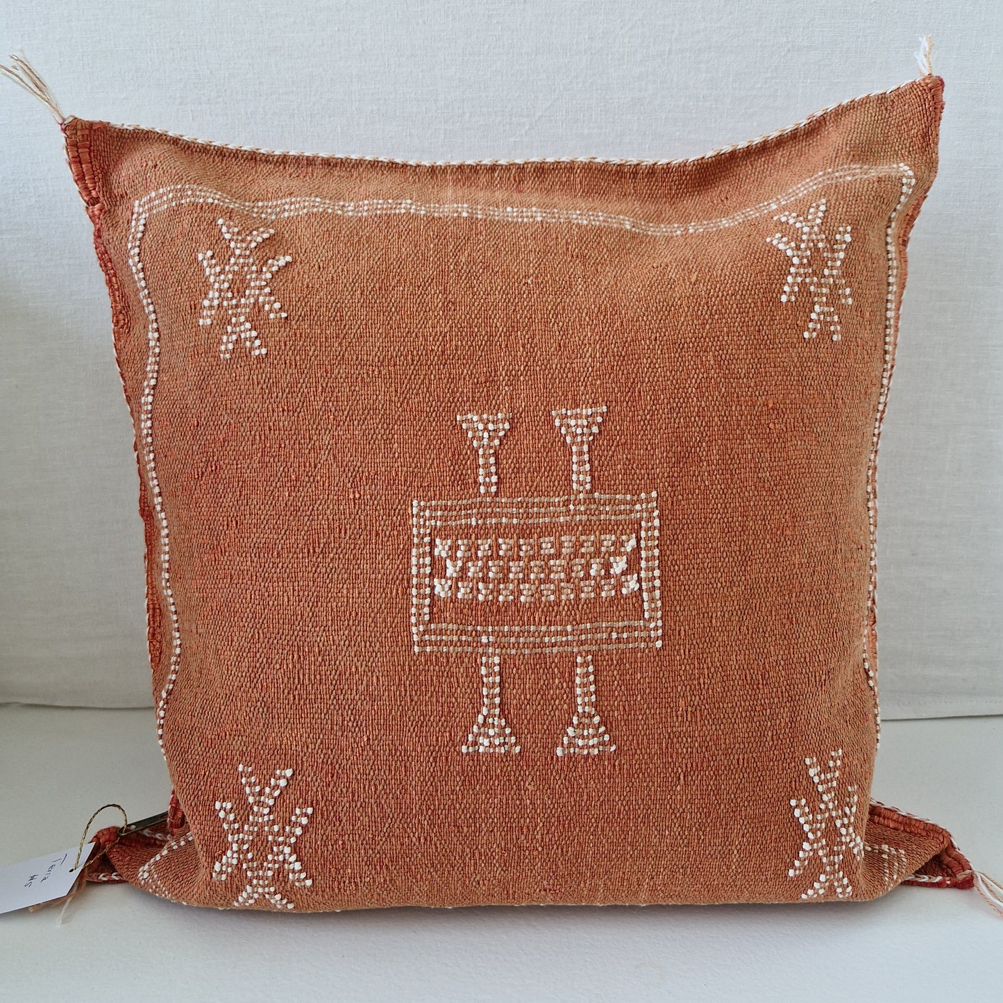 Sabra Silk cushion cover Terracotta