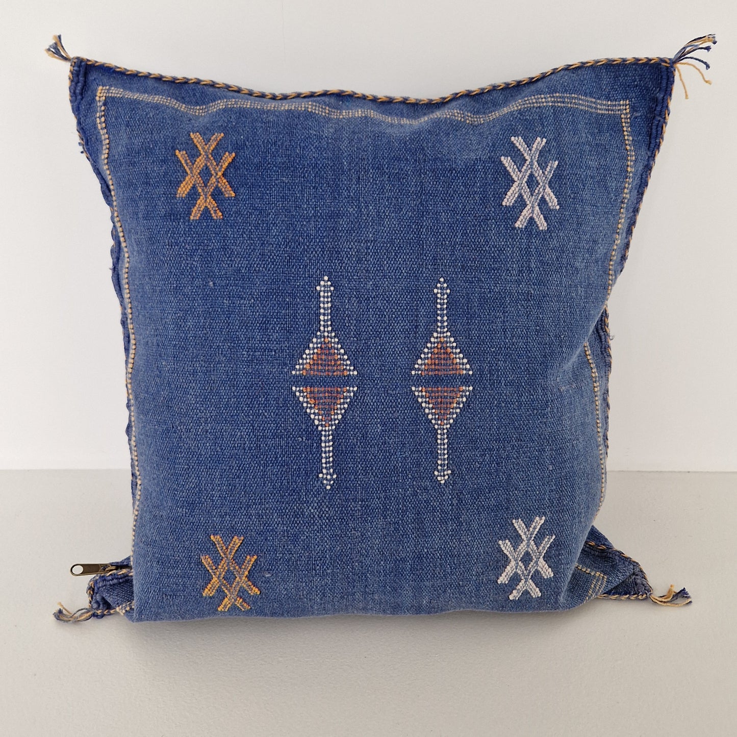 Sabra Silk cushion cover Blue