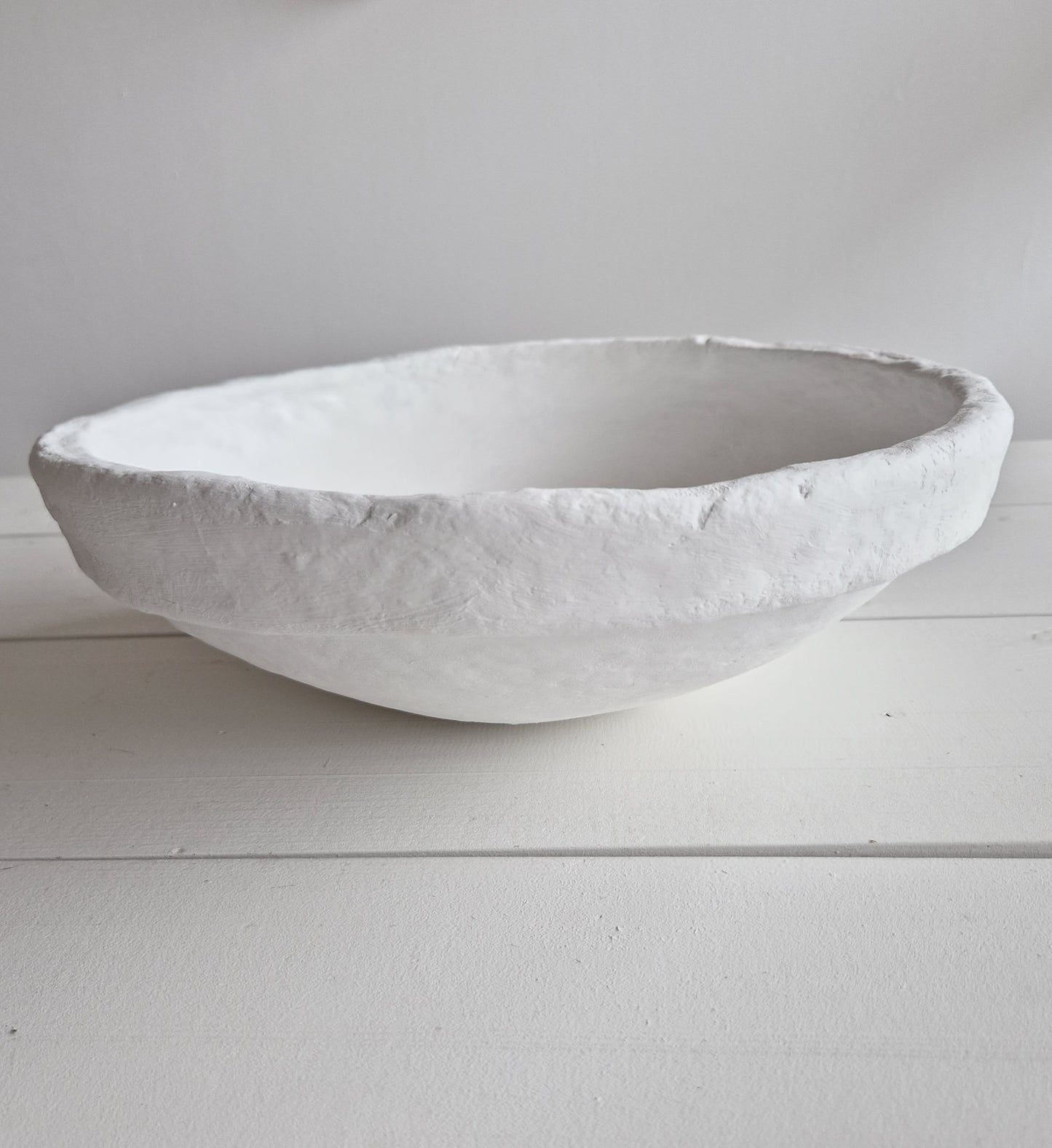 Papier-mâché bowl Medium White