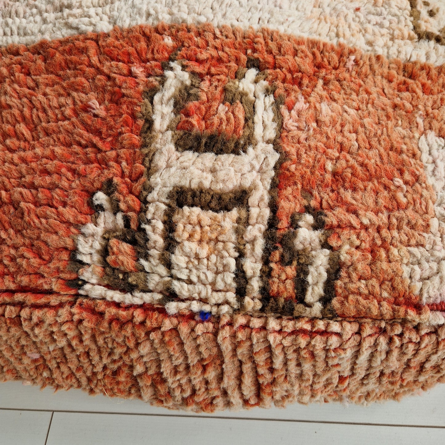 Moroccan Vintage Kelim Floor Cushion #3