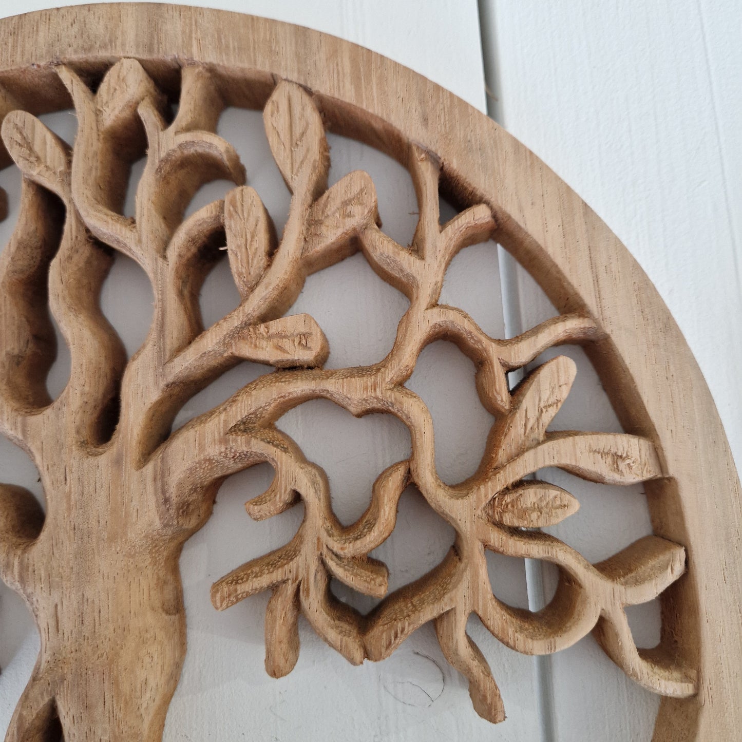 Wooden pan coaster Tree of Life Ø29cm